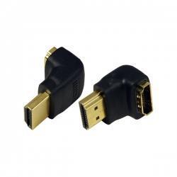 Adapter HDMI LogiLink AH0007 kątowy 90°, HDMI (F) HDMI (M)