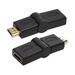 Adapter HDMI LogiLink AH0011 kątowy 180°, HDMI (M) HDMI (F)