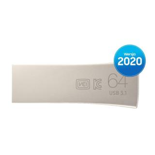 Pendrive BAR Plus USB3.1 64 GB Champaign Silver