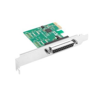 Karta PCI EXPRESS LPT (DB25) X1 LANBERG + ŚLEDŹ LOW PROFILE