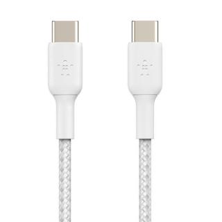 Kabel Braided USB-C USB-C 1m biały