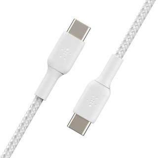 Kabel Braided USB-C USB-C 1m biały