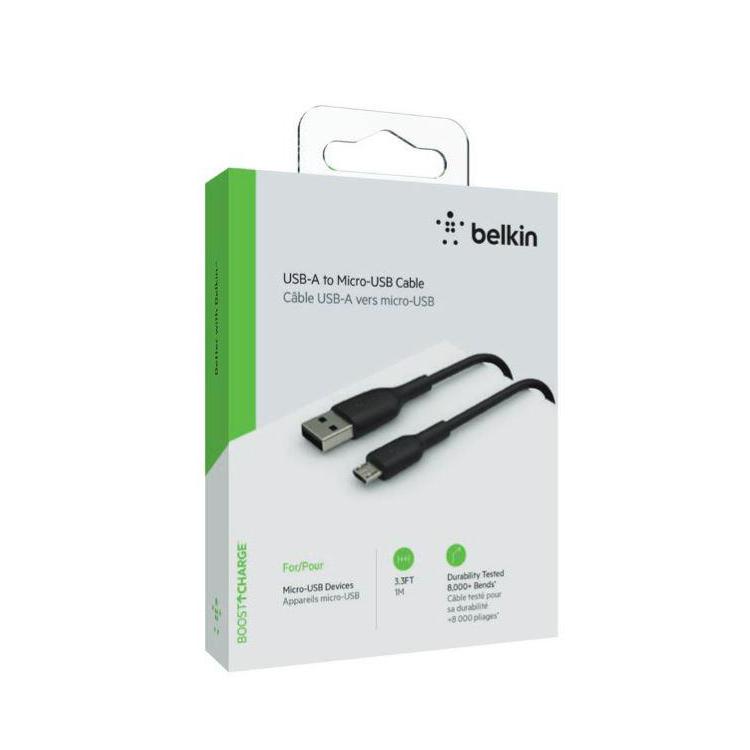 Kabel USB-A micro USB PVC 1m czarny