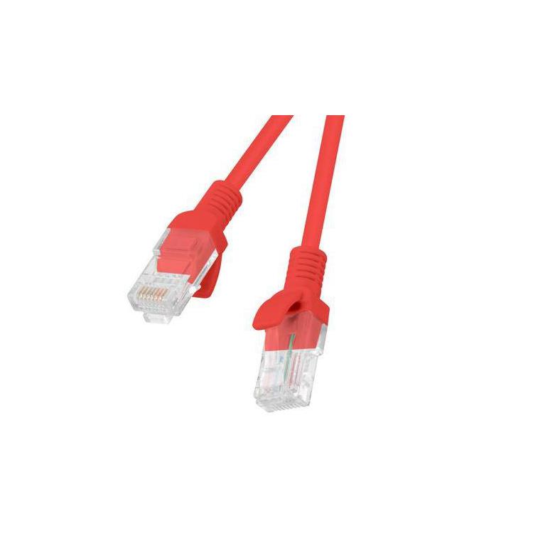 Kabel PATCHCORD KAT.5E 30M CZERWONY FLUKE PASSED