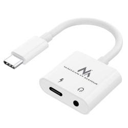 Kabel adapter Maclean MCTV-848 USB Type-C - 3,5mm mini...