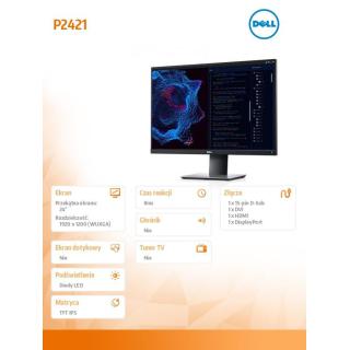 Monitor P2421 24 cale IPS LED WUXGA (1920x1200)...