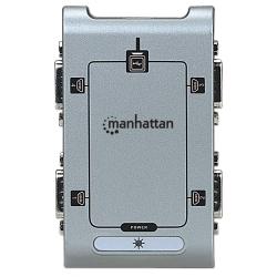 Adapter Manhattan 4-portowy USB na 4xCOM/RS232/DB9