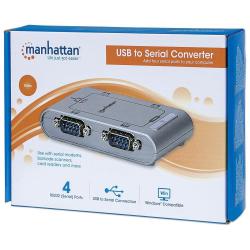 Adapter Manhattan 4-portowy USB na 4xCOM/RS232/DB9