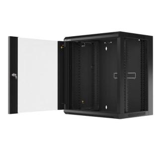 Szafa instalacyjna RACK wisząca 19 cali 12U 450 czarna