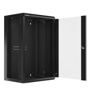 Szafa instalacyjna RACK wisząca 19 cali 18U 450 czarna