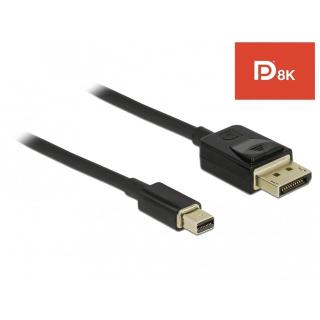 Kabel Displayport Mini - Displayport 2m M/M v1.4 8K czarny