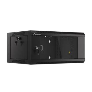 Szafa instalacyjna RACK wisząca 19 cali 4U 450 czarna WFFA-5404-10B