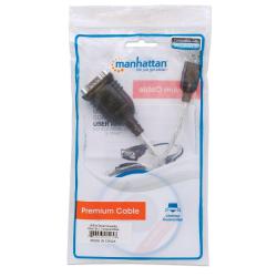 Kabel adapter Manhattan USB/COM RS232 0,45m