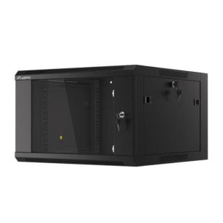 Szafa instalacyjna RACK wisząca 19 cali 6U 600 czarna WFFA-5606-10B