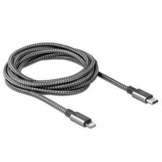 Kabel Lightning - USB-C 1m MFI szary szybkie ładowanie