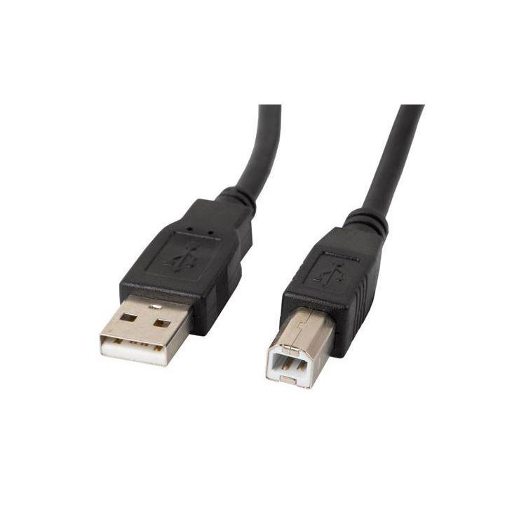 Kabel USB-A(M)- USB-B(M) 2.0 1.0M CZARNY FERRYT