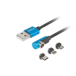 Kabel magnetyczny kątowy USB-A(M)- USB...