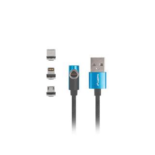 Kabel magnetyczny kątowy USB-A(M)- USB...