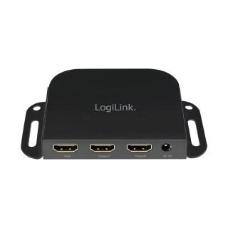 Splitter 1 do 2x HDMI 2.0b 4K, z uchwytem montażowym