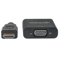 Kabel adapter Manhattan HDMI na VGA 1080p MicroUSB