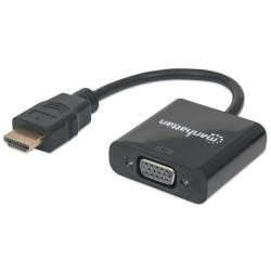 Kabel adapter Manhattan HDMI na VGA 1080p MicroUSB