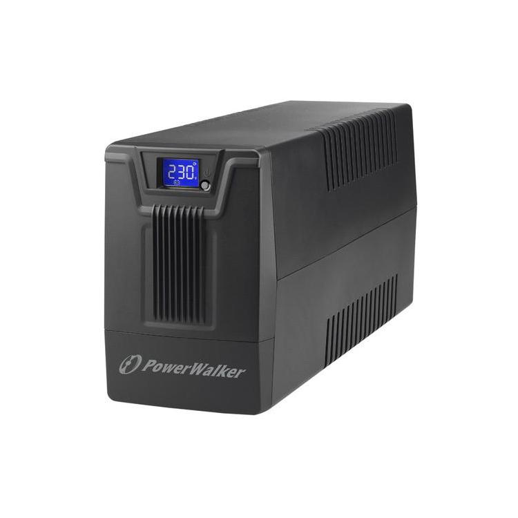 Zasilacz awaryjny UPS POWERWALKER LINE-INTERACTIVE 600VA SCL 2XSCHUKO 230V, RJ11/ 45 IN/OUT, USB, LCD