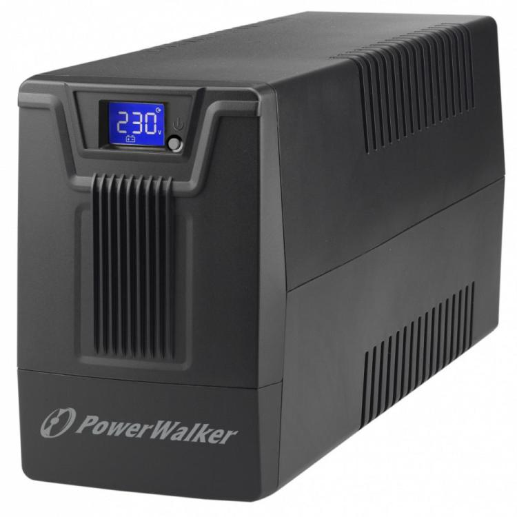 Zasilacz awaryjny UPS POWERWALKER LINE-INTERACTIVE 600VA SCL 2X PL 230V RJ11/45 IN/OUT, USB, LCD