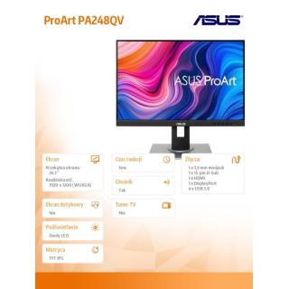 Monitor 24.1 cala PA248QV IPS HDMI DP VGA 4xUSB3.0 PIVOT Głośnik