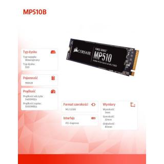 Dysk SSD 960GB MP510B Series 3480/3000 MB/s PCIe M.2