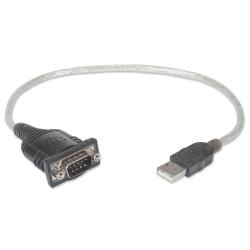 Kabel adapter Manhattan USB/COM RS232 0,45m