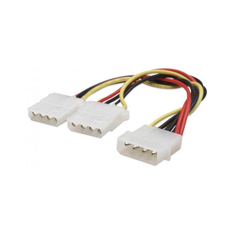 Kabel adapter zasilania Manhattan Molex 2x5,25, 0,2m