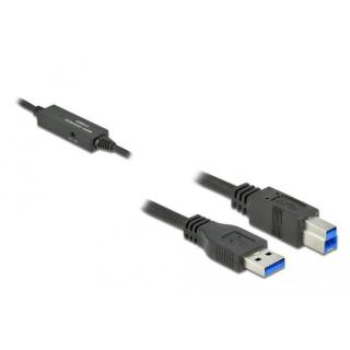 Kabel USB-A(M)- USB-B(M) 3.1 GEN 1 5M czarny aktywny