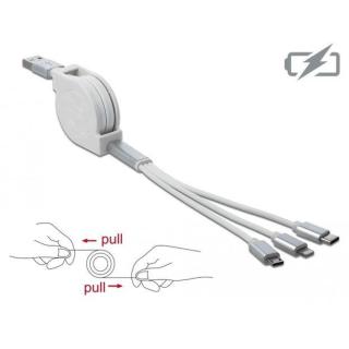 Kabel 3IN1 USB-A(M)- LIGHTNING(M)+MICRO-B(M)+USB-C(M) 2.0