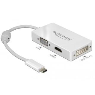 Adapter USB C(M)- HDMI(F)/VGA(F)/DVI(F)(24+5)(THUNDERBOLT...