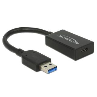 Adapter USB-A(M) 3.1 GEN 2- USB-C(F) 15cm czarny