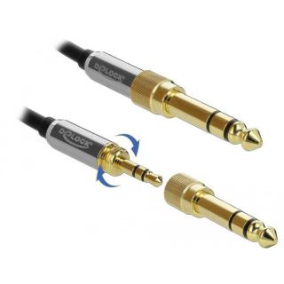 Kabel audio minijack 3.5mm M/M 3 PIN + 2x przejściówka...