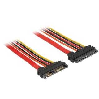 Kabel SATA DATA III (6 GB/S) 22 PIN(F)- SATA 22 PIN(M) 50cm