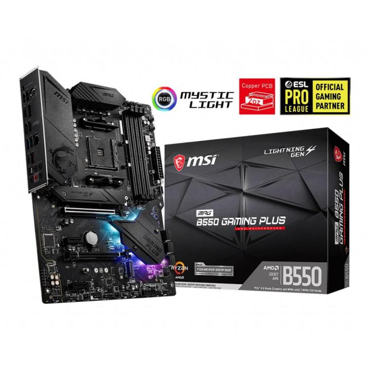 Płyta główna MPG B550 GAMING PLUS AM4 4DDR4 HDMI/DP ATX