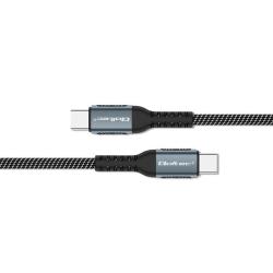 Kabel USB Qoltec 2.0 typ C | USB 2.0 typ C 100W| QC 3.0 | PD | 1m | Czarny