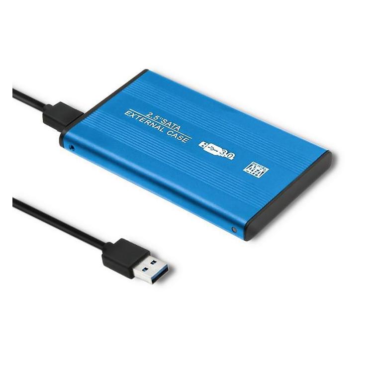 Obudowa na dysk HDD/SSD 2.5 cala SATA3 | USB 3.0 | Niebieska