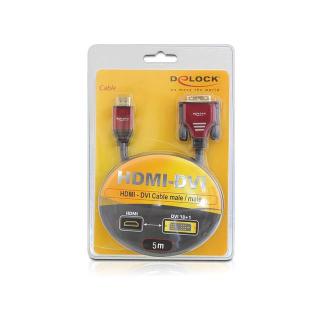 Kabel HDMI(M)-DV I-D(M)(18+1) 5M