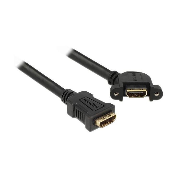 Kabel HDMI F/F V1 .4 0.25M Kątowy