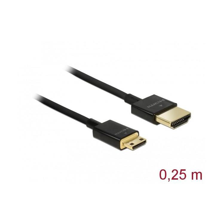 Kabel HDMI(M)-HD MI MINI(M) 0.25M 4