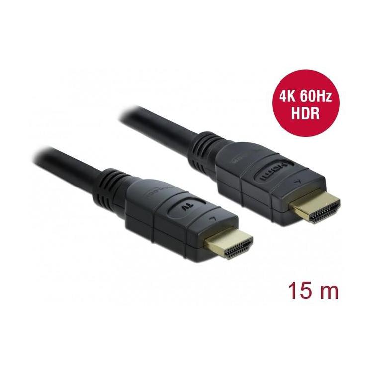 Kabel HDMI M/M V2.0 15M aktywny czarny