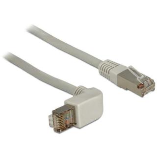 Patchcord kat.6 SSTP 0.5M kątowy LS0H miedź szary