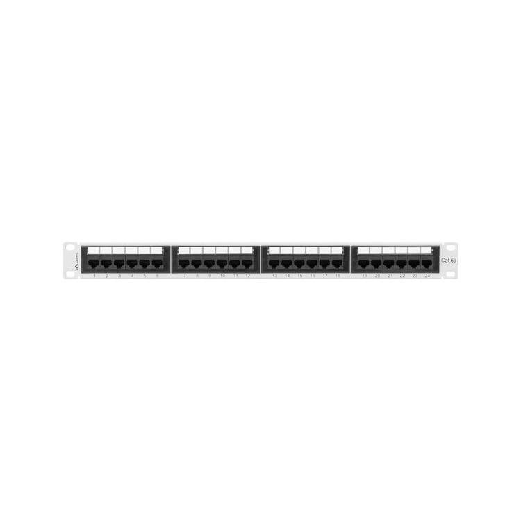 Patchpanel 24 port 1U KAT6A PPUA-1024-S Szary