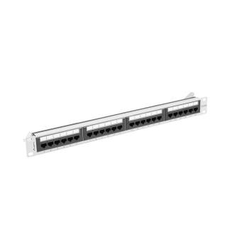 Patchpanel 24 port 1U KAT6A PPUA-1024-S Szary