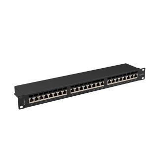 Patchpanel 24 port 1U KAT6A EK. PPSA-1024-B Czarny