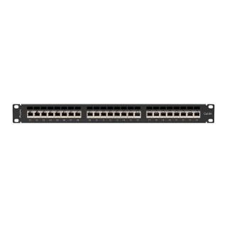 Patchpanel 24 port 1U KAT6A EK. PPSA-1024-B Czarny