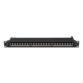 Patchpanel 24 port 1U KAT7 EK. PPS7-1024-B Czarny